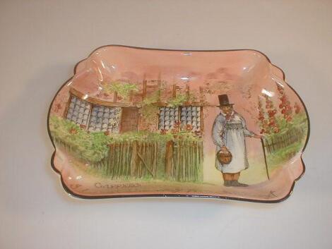 A Royal Doulton Gaffers series ware oblong dish