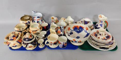 Various 19thC and later Gaudy Welsh pottery