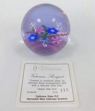 A Caithness glass paperweight