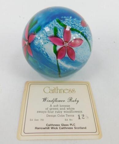 A Caithness glass paperweight