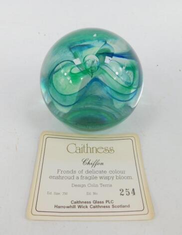 A Caithness glass paperweight