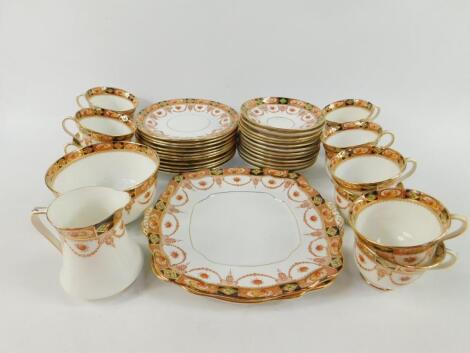 A Royal Albert early 20thC porcelain tea service