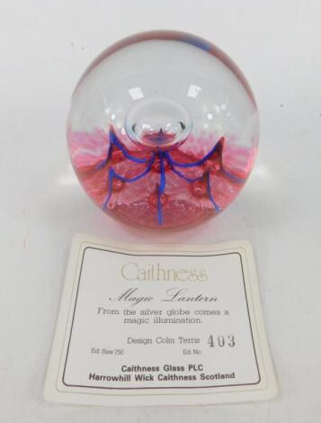 A Caithness glass paperweight