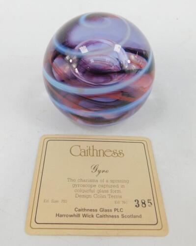 A Caithness glass paperweight