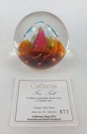 A Caithness glass paperweight