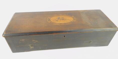 A Swiss late 19thC rosewood cased music box