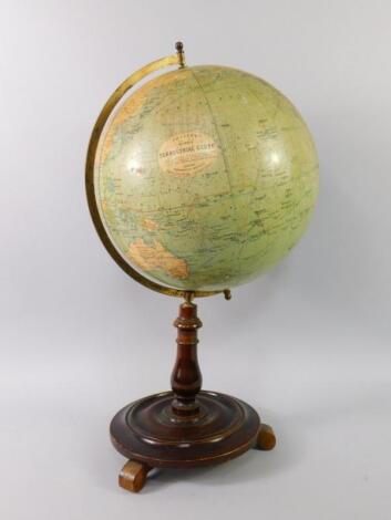 A Philips early 20thC 14" terrestrial globe