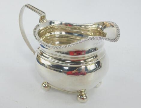 A George III silver cream jug