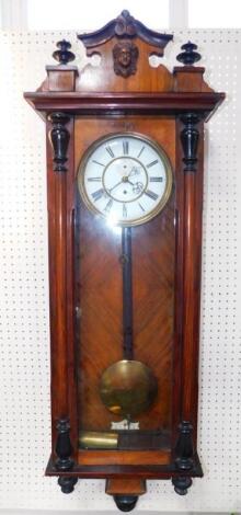 A late 19thC Vienna wall clock