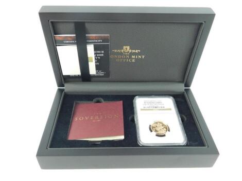 A Queen Elizabeth II 90th Birthday proof gold sovereign