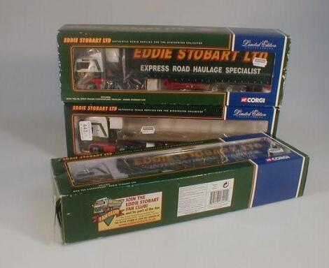 Three Boxed Eddie Stobbart vehicles CC13207