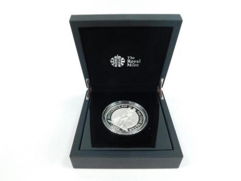 A Britannia silver £10 coin 2014