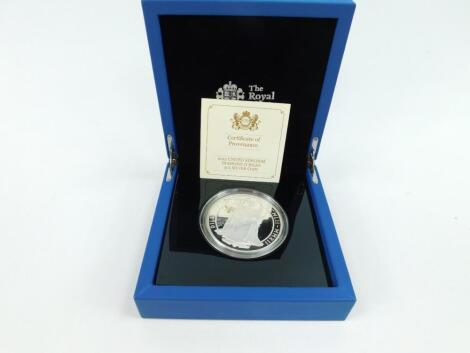 A Queen's Diamond Jubilee silver proof coin 2012