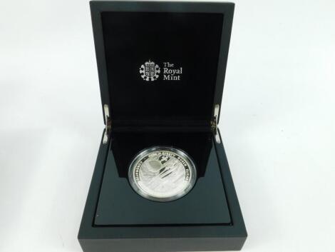 A Queen Elizabeth II Coronation Anniversary silver proof coin 2013