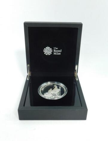 A Britannia silver proof £10 coin 2013