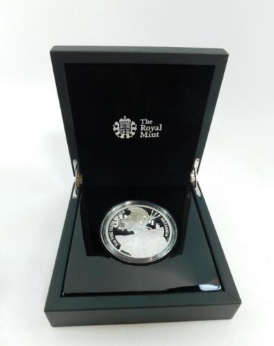 A Britannia silver proof £10 coin 2015