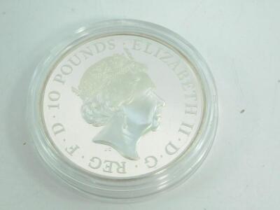 A Britannia silver proof £10 coin 2015 - 3