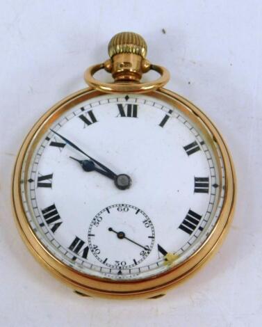 A George V gentleman's 9ct gold pocket watch