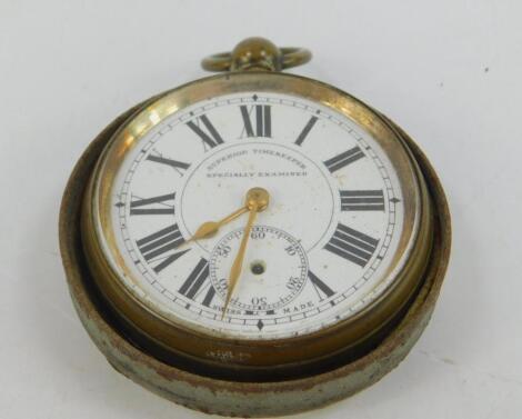 A Gentleman's late 19thC Railway Timekeeper pocket watch