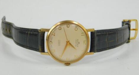 An Audax gentleman's 9ct gold wristwatch