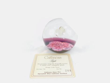 A Caithness glass paperweight