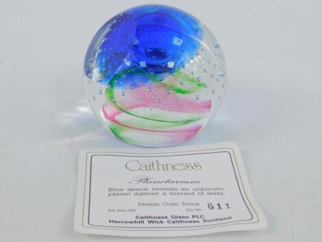 A Caithness glass paperweight