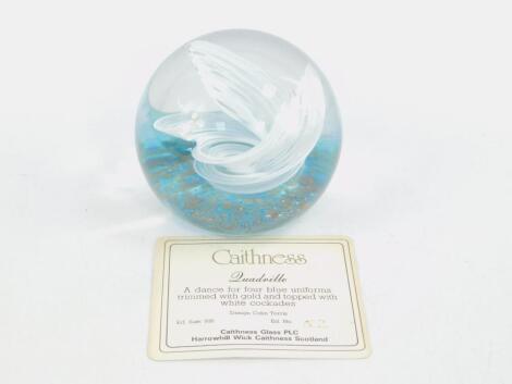 A Caithness glass paperweight