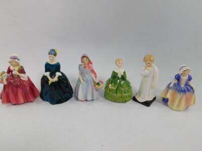 Six Royal Doulton figures