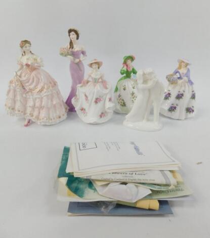 Four Royal Worcester porcelain figures