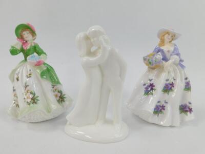 Four Royal Worcester porcelain figures - 2