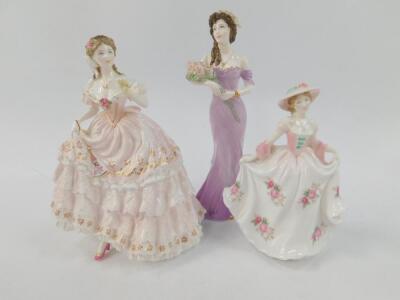 Four Royal Worcester porcelain figures - 3