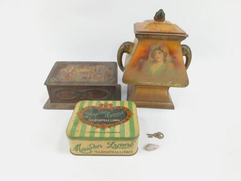 An early 20thC Victory gums and lozenges tin