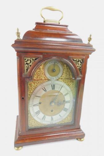 A George III mahogany cased bracket clock