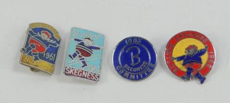 Three Butlins Skegness badges