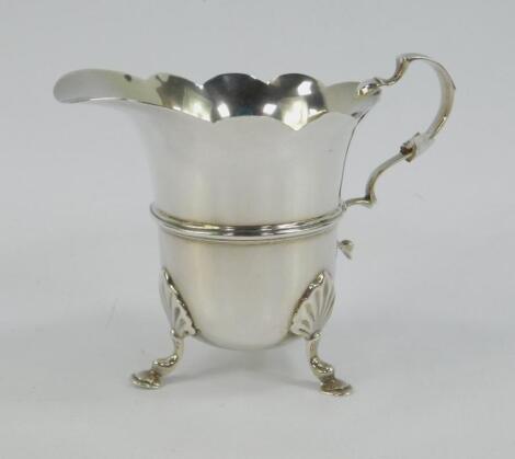 A Victorian silver cream jug