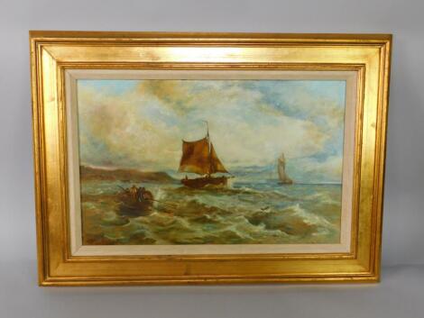 John Lawrence (British). Nineteenth Century style seascape