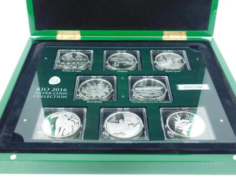 The Rio Olympic Games silver coin collection