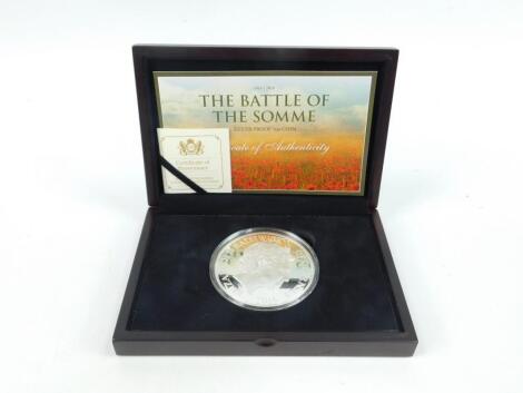 A Battle of the Somme centenary silver proof £10 coin