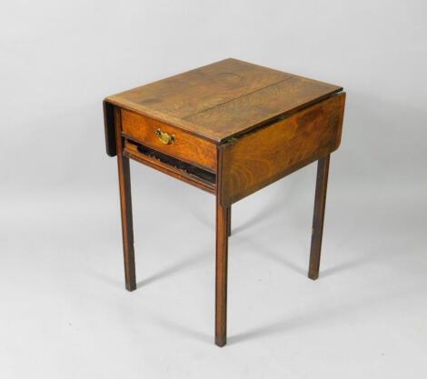 An Edwardian oak butler's table