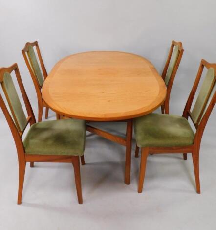 A Nathan teak drop leaf dining table