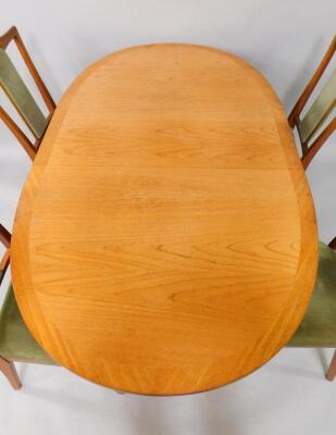 A Nathan teak drop leaf dining table - 2