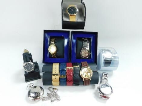 Lady's and gentleman's dress wristwatches