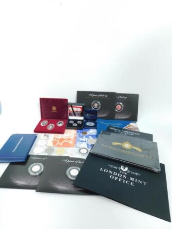 Silver proof and commemorative coins