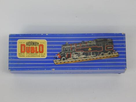 A Hornby dublo tank locomotive