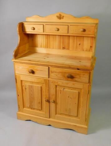 A pine chiffonier