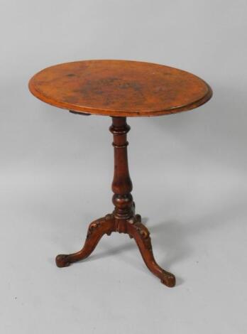 A Victorian walnut occasional table