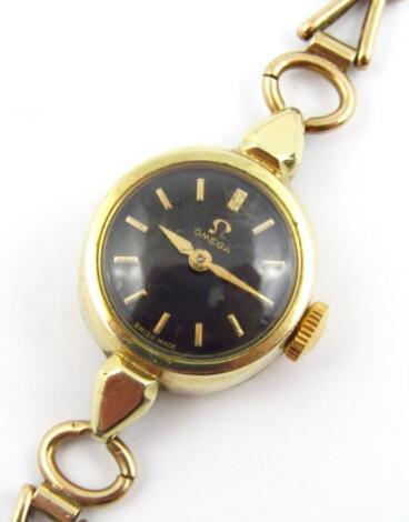 A 20thC ladies Omega cocktail watch