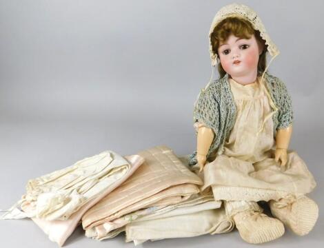 A German bisque headed doll