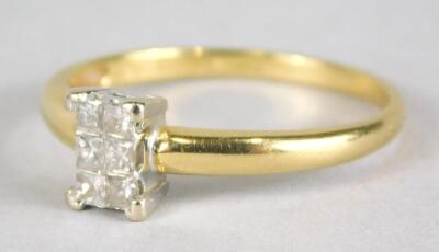 A diamond set dress ring