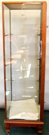 A late 19th/early 20thC mahogany shop display cabinet